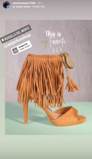 Zapatos de tacón con flecos marrones talla 37 y 39