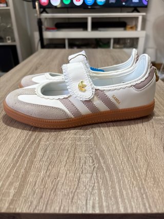 Adidas Samba Mary Jane Niña Rosa Blanco