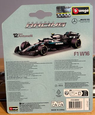 Mercedes F1 W16 #12 A. K. Antonelli (2025) - 1:64