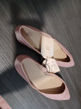 Zapatos planos rosa talla 38