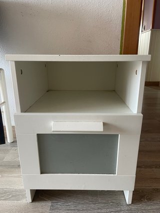 Mesita de noche BRIMNES Ikea blanca