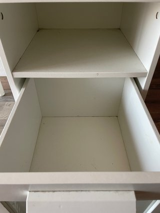 Mesita de noche BRIMNES Ikea blanca