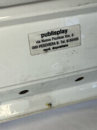 Insegna Calderoni Trinox Anni 60 NOS 45x30