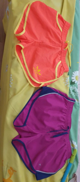 Adidas Shorts Deportivos Naranja Talla XS