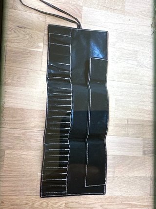 Neceser organizador de maquillaje negro