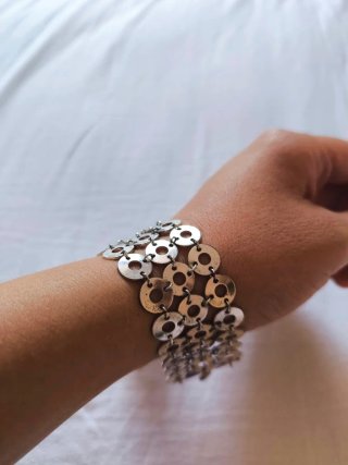 Set gioielli vintage Y2K, collana Napa e bracciale