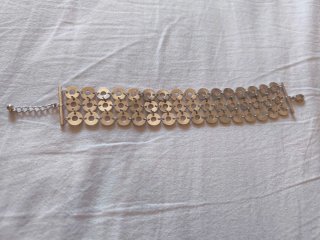 Set gioielli vintage Y2K, collana Napa e bracciale