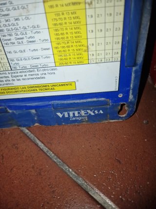 Pareja Carteles Michelin Presiones Neumáticos
