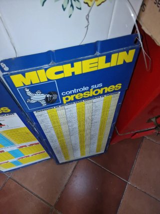 Pareja Carteles Michelin Presiones Neumáticos