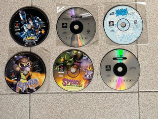 Lotto 6 Giochi PS1 solo disco