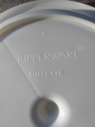 Tupperware Porta Antipasti Bianco con coperchio