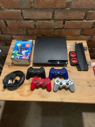 Console PS3 + 4 controller + Accessori
