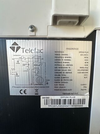Nevera Telefac DPF250 Plus 212L