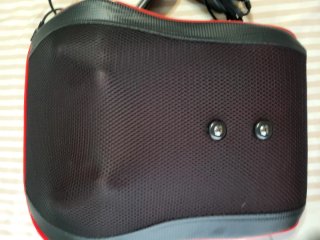 Cojín Masajeador Eléctrico Negro/Rojo