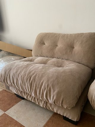 Sofá modular 3 plazas + puff