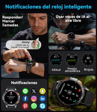Reloj Inteligente AMOLED 1,43 Bluetooth
