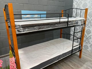 Litera Doble Cama 90cm Madera y Metal