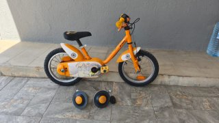 Bicicleta infantil 14 pulgadas naranja
