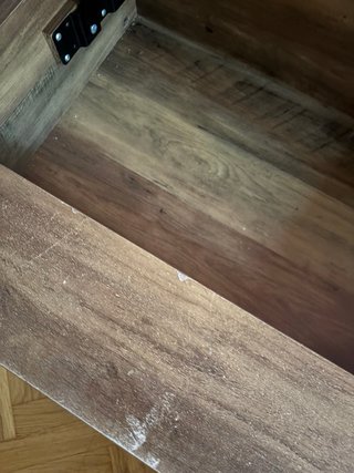 Mesa centro elevable madera y metal