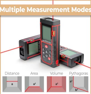 NUEVO! Medidor/ telemetro laser 40m Ip54 a estrena