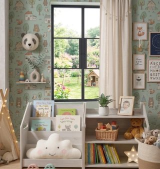 Libreria infantil con estanteria baja montessori