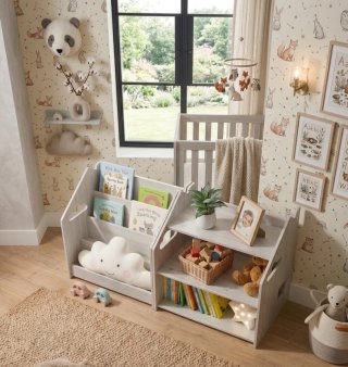 Libreria infantil con estanteria baja montessori