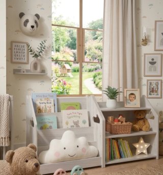 Libreria infantil con estanteria baja montessori