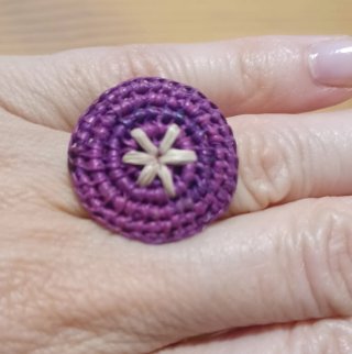 Conjunto de dos anillos flor y reloj