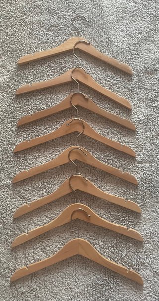 8 Percheros Madera Niños