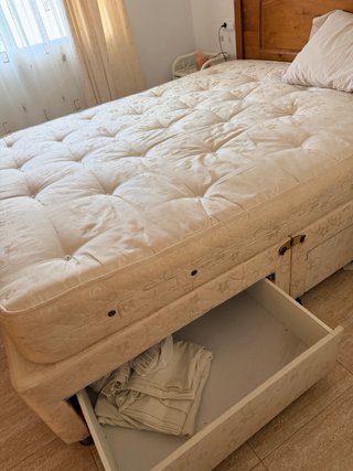 Cama canapé 150x190 + colchón + cabecero