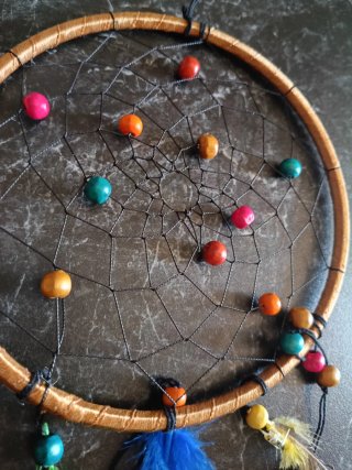 Dreamcatcher con perline colorate