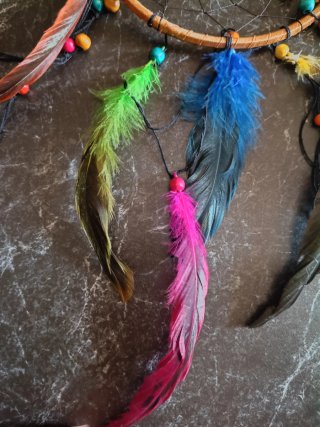 Dreamcatcher con perline colorate
