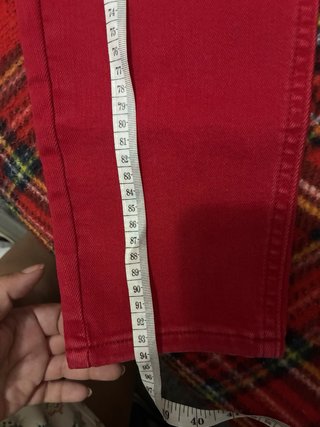 Vaqueros Desigual Pitillo Talla 40 Rojos