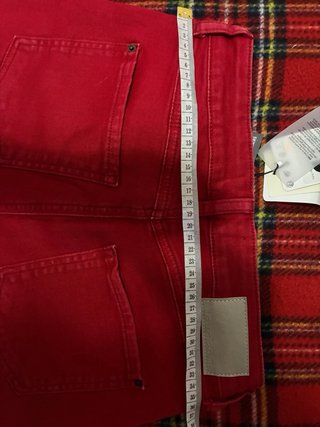 Vaqueros Desigual Pitillo Talla 40 Rojos