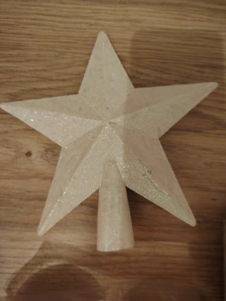 Lote adornos árbol Navidad blanco y dorado