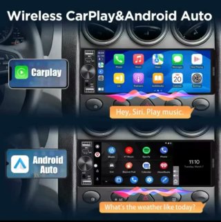 Radio Coche Pantalla 6.86 Carplay/Android 1 Din
