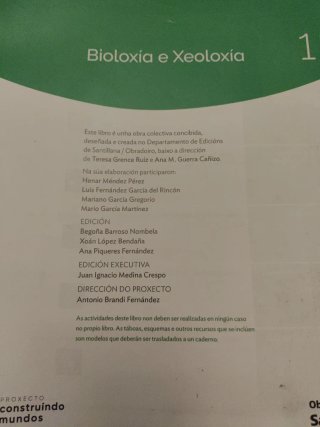 BIOLOXIA E XEOLOXIA 1 ESO CONTRUINDO MUNDOS