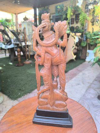 Figura Madera Tallada Pareja Balinesa
