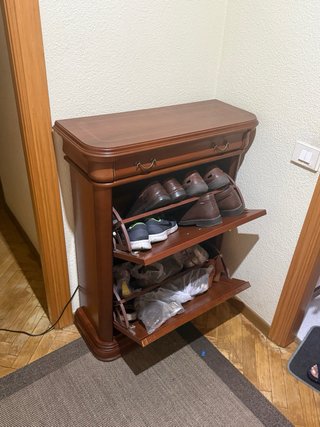 Armario zapatero de madera