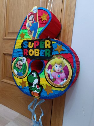 Piñata Número 6 Super Mario
