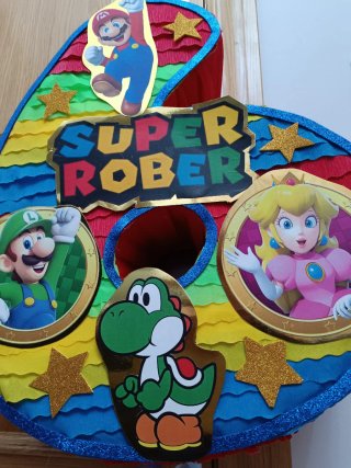 Piñata Número 6 Super Mario