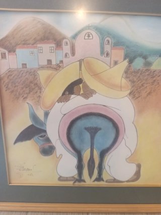 Título: Pareja de Cuadros Arte Naíf Originales
