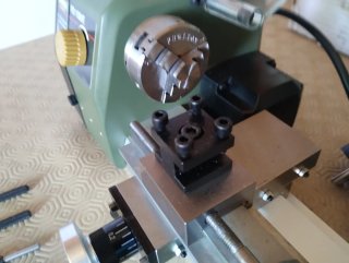 Tornio Proxxon FD 150/E con accessori