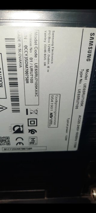 Smart TV 65" 4K UHD HDR Samsung