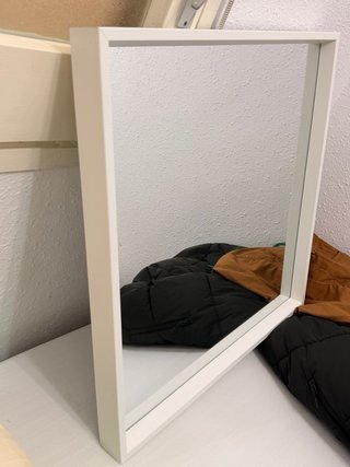 Espejo de habitación madera y cristal