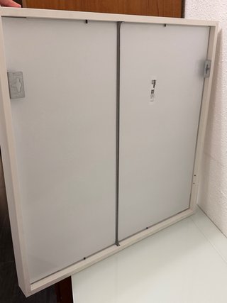 Espejo de habitación madera y cristal