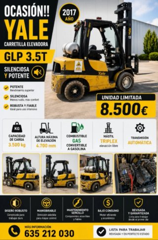 Carretilla Elevadora Yale GLP 3.5T