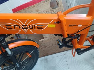 Bicicleta Eléctrica Naranja Fat Bike