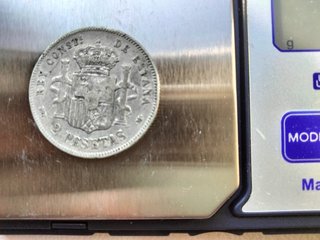 Moneda 2 Pesetas Plata Alfonso XIII 1889