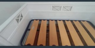 Cama nido blanca lacada 200x100